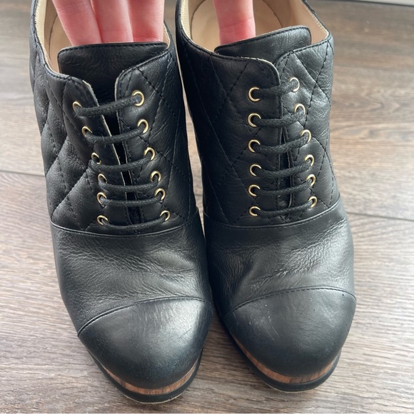 Chanel Black Leather Ankle Booties - Picture 11 of 16